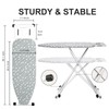 Ironing Board,Foldable Ironing Board Adjustable Height Compact Ironing Board Thick