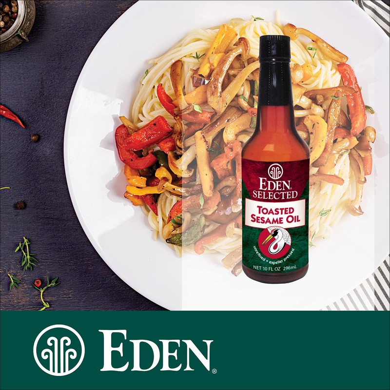 Eden Toasted Sesame Oil, Unrefined, Expeller Pressed, Product of Japan,