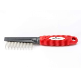 cuteNfuzzy Ultimate Pet Shedding Comb, Red