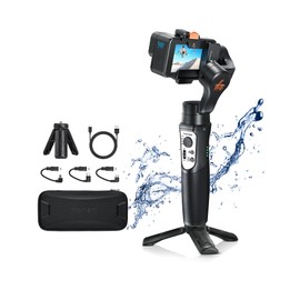 3 Axis Gimbal Stabilizer for Gopro Hero 13/12/11/10/9, Handheld Stabilizer for Gopro for Video Recording, IPX4 Waterproof, Bluetooth Control, Compatible with Osmo Camera, Insta360, hohem iSteady Pro4