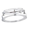 5.75in Round Headlight Mounting Bracket Stable Firmly Fixed Iron Universal