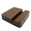 LUCENTIS Natural Black Walnut Wood Phone Stand, Single Slot, 2