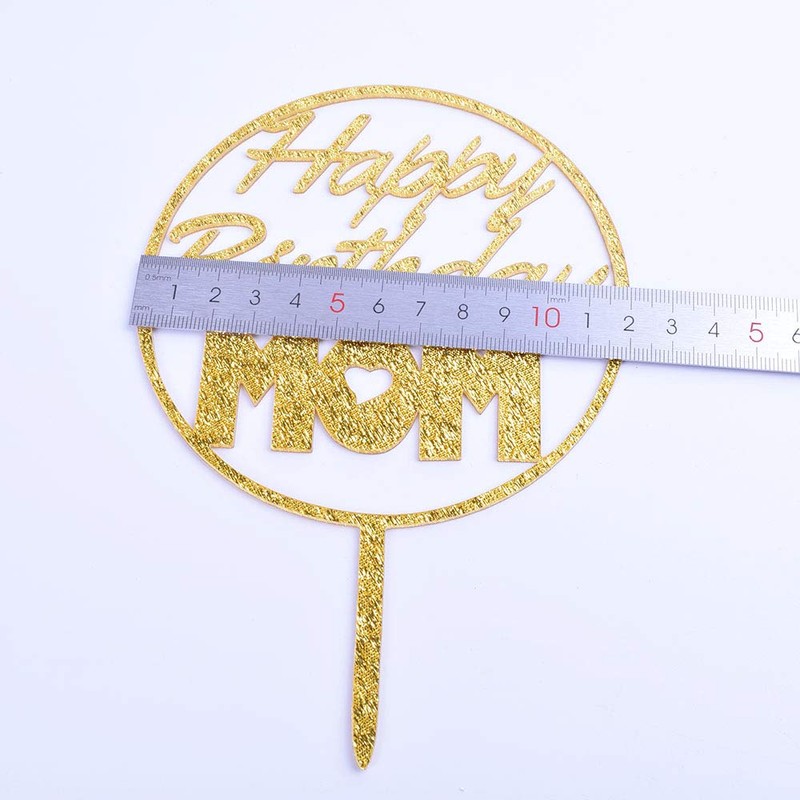 YUINYO Decoración para tarta de cumpleaños con texto en inglés