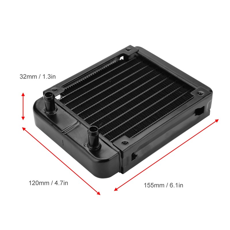 120MM Computer CPU Water Cooling Radiator Cooler Heatsink 10 Tubes