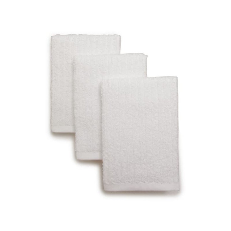 Sur La Table Bar Mop Dishcloths, Set of 3, White