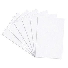 Kinlink White ABS Plastic Sheet 8" x 12"x 0.04" Flexible Moldable Impact Strength and High Tensile 1/25" Thick (1mm) Abs Sheet, Moldable Plastic DIY Materials for Home Decor and Handicrafts, 6 Pack