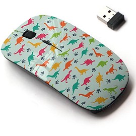 2.4G Wireless Mouse with Cute Pattern Design for All Laptops and Desktops with Nano Receiver - Cute Kids Girls Boys
