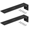 OTTFF 2 Pack 13-1/4" x 3" Black Awning Brackets Ceiling