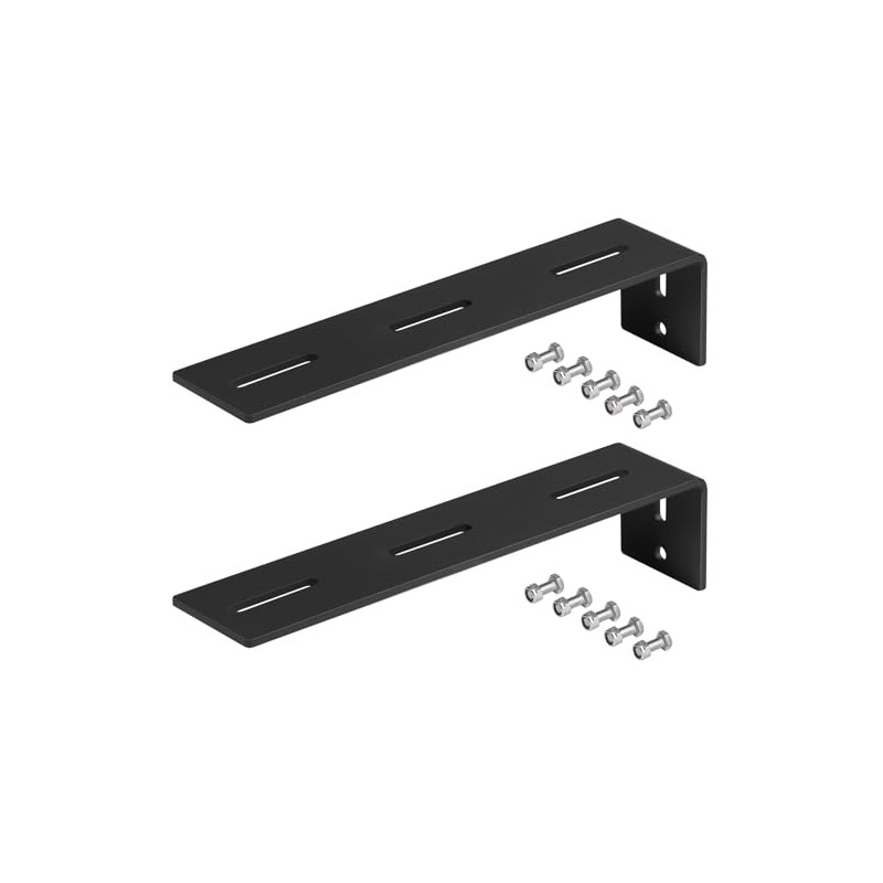 OTTFF 2 Pack 13-1/4" x 3" Black Awning Brackets Ceiling