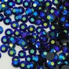 22000pcs Resin Flatback Rhinestones for Crafting, Black Bottom Blue AB