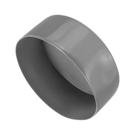 uxcell 130mm(5 1/8") Rubber End Caps, Round Vinyl Plug Insert Plastic End Caps for Tubing, Fence, Pipe Post, Furniture, Railing, Light Gray