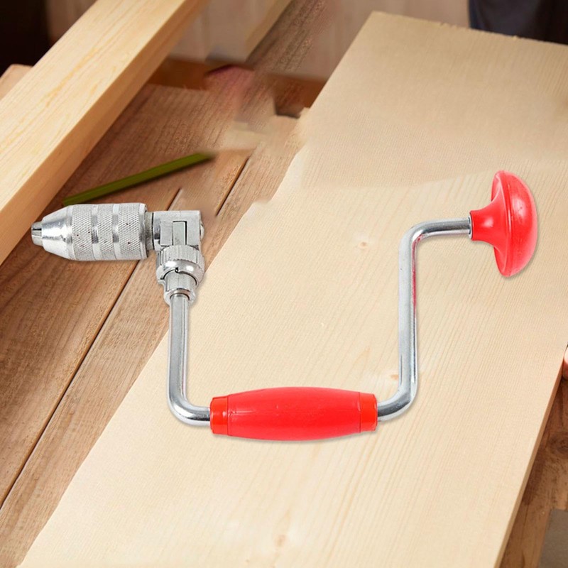 Fenteer Swing Bit Brace Woodworking Hole Punch Tool Carbon Steel