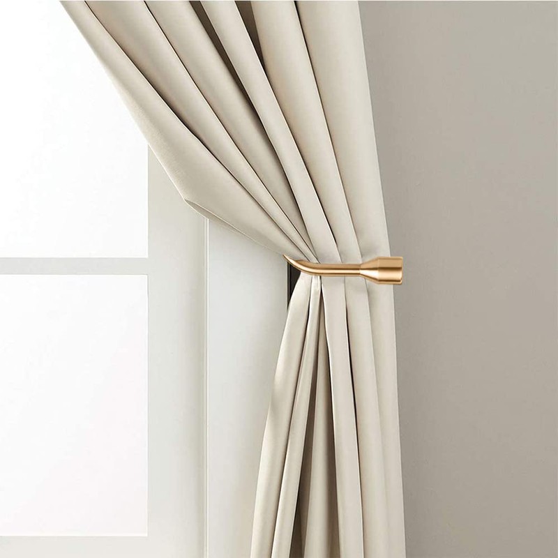 ALEENFOON Curtain Tieback Hooks U Style Metal Tie Backs for
