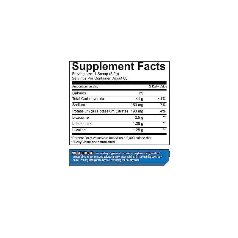 Giant Sports Performance Edge Series BCAA 60 Serving (Black Cherry,