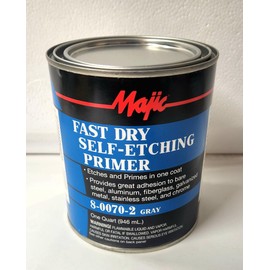 Majic 1 Qt Gray Fast Dry Self Etching Primer for Tractor Car Truck Automotive Implement