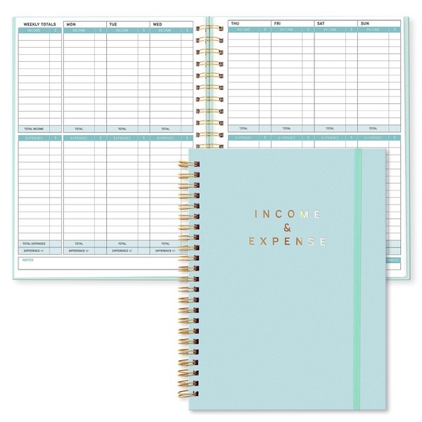 S&O Income and Expense Tracker Notebook for Better Money Management - Bookkeeping Record Book - Income and Expense Log Book Small Business - Ledger Books for Bookkeeping - 104 Pages, 6.4” x 8.4”