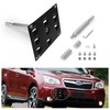 CNSPEED Front Bumper Tow Hook License Plate Mount Relocator Bracket