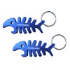 munkees 2 x Key Chain Fish Pendant Figurine Bottle Opener