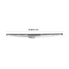 12in/30.48cm Front Windshield Wiper Blades Stainless Steel Polished Silver Universal