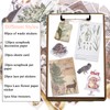 Carreuty 290pcs Aesthetic Scrapbooking Stickers Paper Pack, DIY Decorative Paper