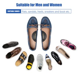 Arch Support Inserts for Flat Feet, Self Adhesive Latex Arch Pads