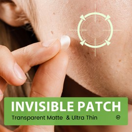 Amifiy Amifiy Pimple Patches with Hydrocolloid & Tea Tree C Korean Skincare Invisible Acne Stickers for Face, Oil-Absorbing Zit Dots, Vegan & Cruelty-Free Blemish Treatment, 50 Count (10mm/12mm/14mm)