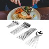 Cutlery Set Stainless Steel with 6 Dessert Spoon 6 Spoon