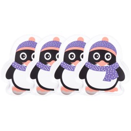 Brandsseller Pocket Warmers Set of 4 Penguin Hand Warmers Pocket Heating Pad Reusable Heat Pad Purple