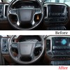JeCar Steering Wheel Trim Cover ABS Interior Decoration Accessories Compatible