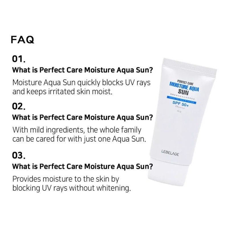 Bidameun Bloqueador Solar Coreano_ Aqua_ 3 En 1_ Perfecto_ Spf50+
