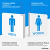Men's Restroom + Women's Restroom Sign | 6" x 6"