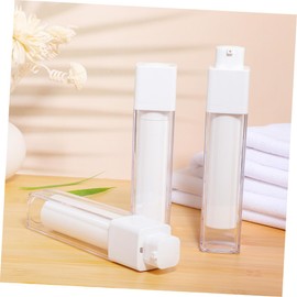 SAFIGLE 4Pcs Airless Pump Bottles Leak Portable Lotion Dispenser for Travel for Creams Cosmetics Travel Containers for Skincare and Makeup