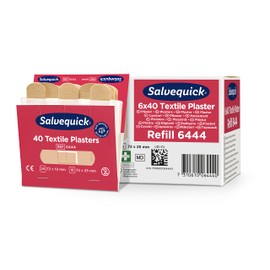 Cederroth Salvequick Fabric Plasters Easy to Use Flexible and Convenient to Use Textile Plasters Pack of Allergy Tested Plasters 240 Plasters per Box