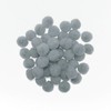100 piezas de pompones para manualidades color gris de 0.75