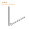 uxcell #10-24x4 Button Head Socket Cap Screws, 20pcs 304 Stainless