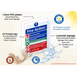 Private driveway no public access or right of way - road safety sign - 1.2mm Rigid plastic for indoor/outdoor usage (300mm x 200mm) Viewing Distance within 7m.