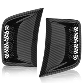 CZCJGD Front Bumper Side Air Vents Fit for 2008-2014 Subaru Impreza WRX STi Air Duct Bezel Trim Cover Pair Set, Carbon Fiber Surface