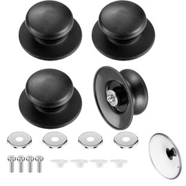 Set of 4 pot lid handles, lid knob, with screw accessories, heat-resistant pot lid handles, for pot lids, casserole, replacement knobs.