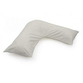 V shaped Orthopaedic Nursing Pillow Case / Neck Support/ Pregnancy Pillows - Cream