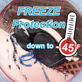 Cupohus Heated Water Hose for RV 25FT (5/8" ID,-45℉) with Organizer Storage Bag to Keep Drink Water Running in Freezing Temperatures Down to -45℉, Designed for RV Campers, Trailers, kennels and More