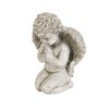 Solid Rock Stoneworks Medium Praying Angel Concrete Garden Statue- 13in