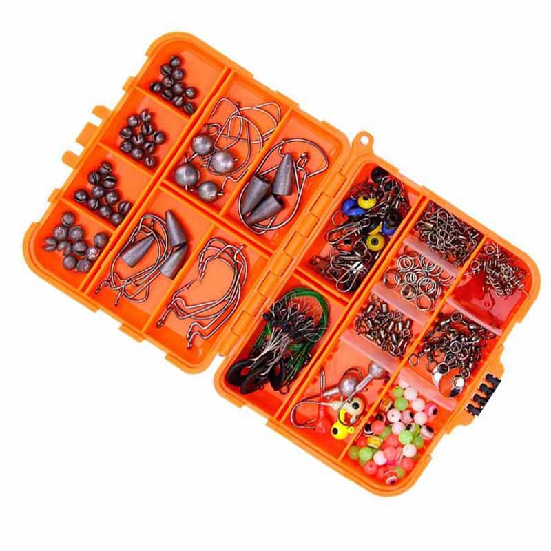 257PCS Fishing Lure Set Metal ABS Corrosion Resistance Anti Winding