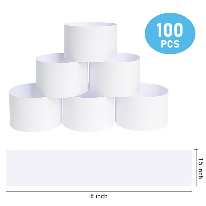 L LIKED 100 PCS Money Bands, Self Sealing Currency Money
