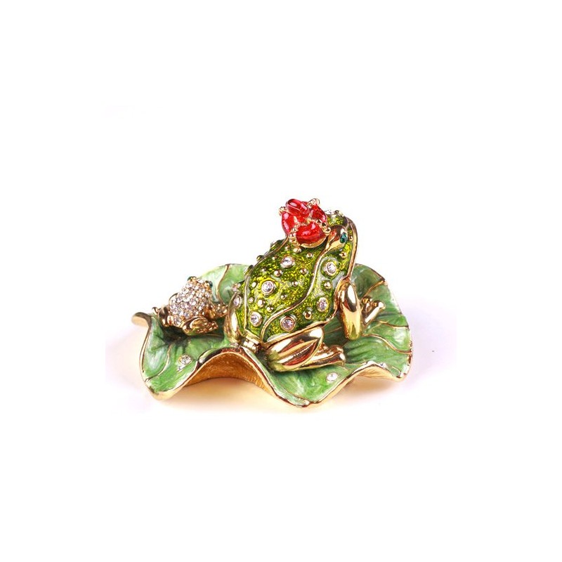 < Crown King Toad (Frog) > pixia-su Jewelry Box
