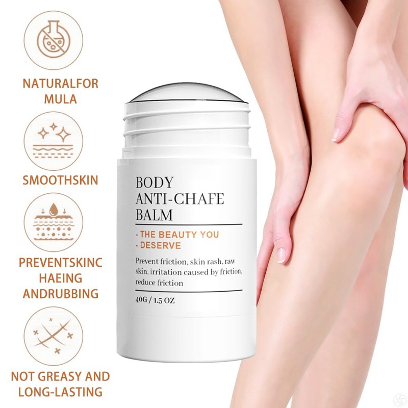 Horuili® Anti-Reibungsstab, Anti-Reibungsstift Oberschenkel, Anti-Reibungscreme für den Körper, Versorgt die