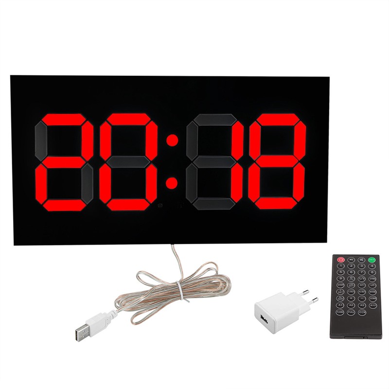 Household Acrylic Digital 3D Clock Remote Control Perpetual Calendar Alarm