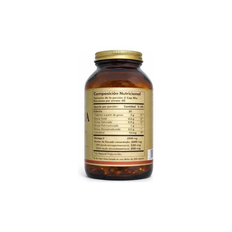 Omega 3 Omega 3 Fish Oil Softgels, 120 Softgels