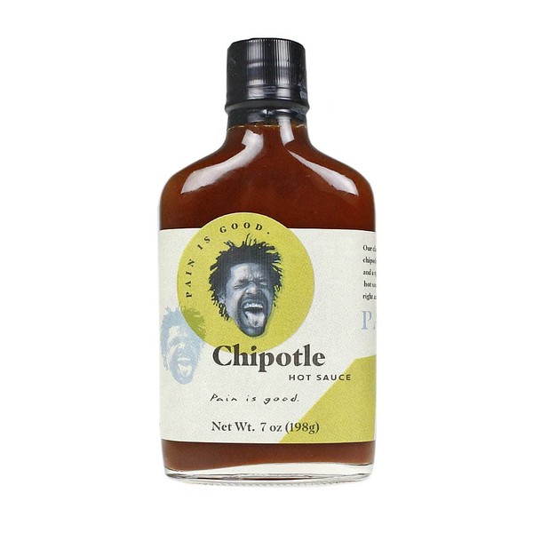 Chipotle Pepper Hot Sauce - 7oz Bottle - Made in USA with Jalapeno & Chipotle Peppers - All Natural Ingredients, Non-GMO, Gluten-Free, Sugar-Free, Vegetarian, Keto