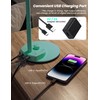 BOHON LED Desk Lamp with USB Charging Port, 3 Color