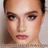 Sellos delineador ojos waterproof Anglicolor 2‑Pack negro – cat eye